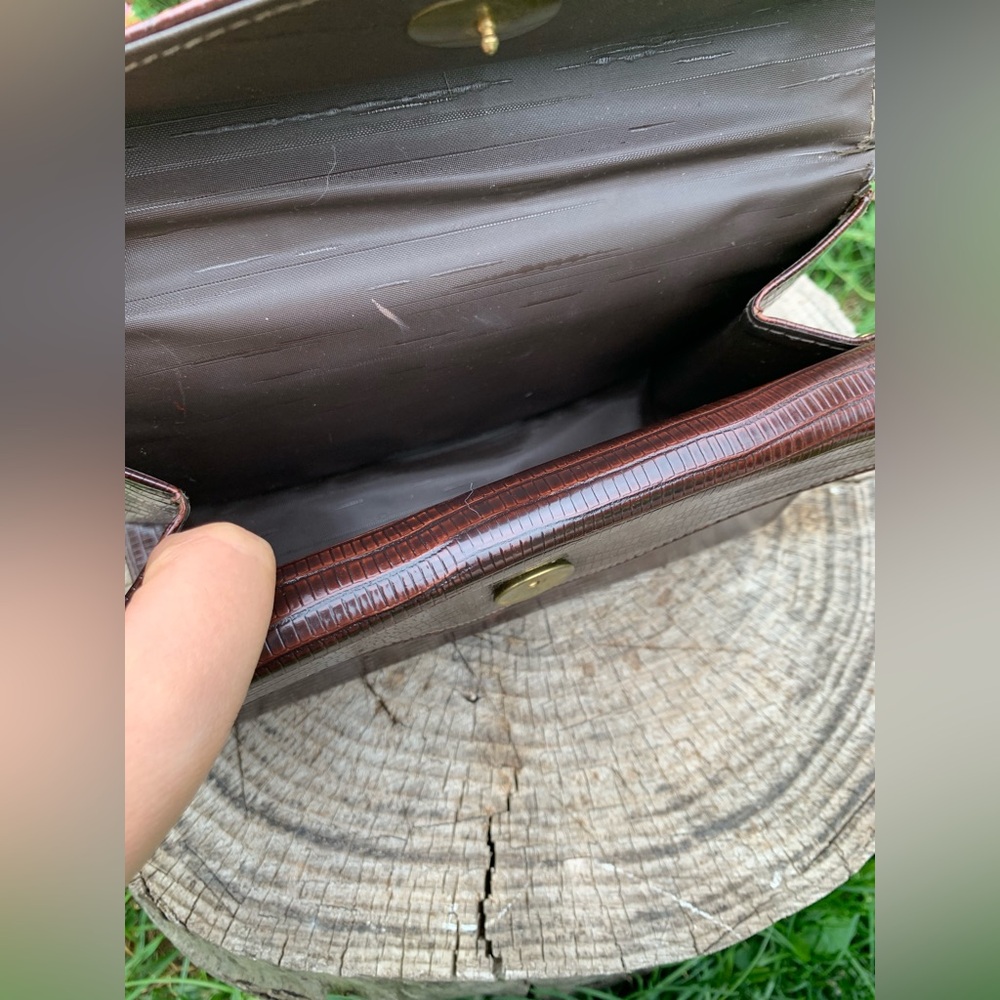 Vintage brown leather ladie’s purse - Picture 4 of 11